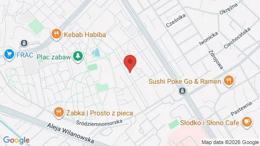 Rooms for rent i Warszawa Mokotów - kort over placeringen