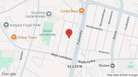 Rooms for rent i Warszawa Mokotów - kort over placeringen