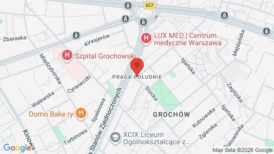 Rooms for rent i Warszawa Praga-Południe - kort over placeringen