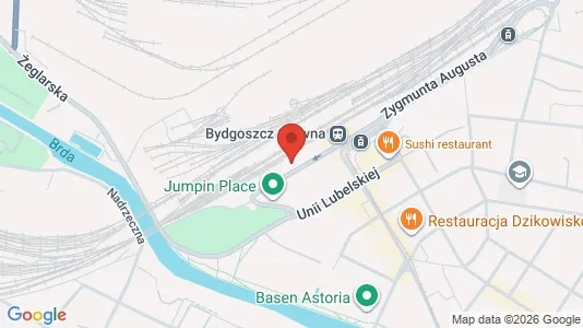 Apartments for rent i Bydgoszcz - kort over placeringen
