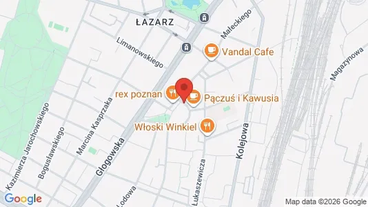 Rooms for rent i Poznań - kort over placeringen