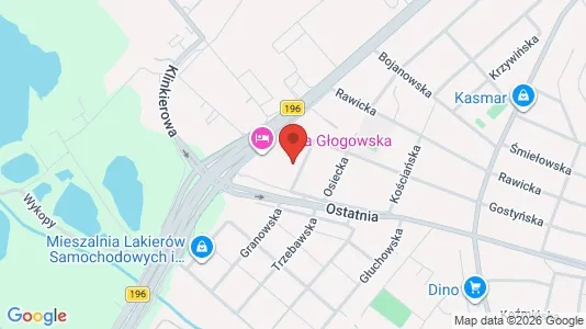 Rooms for rent i Poznań - kort over placeringen