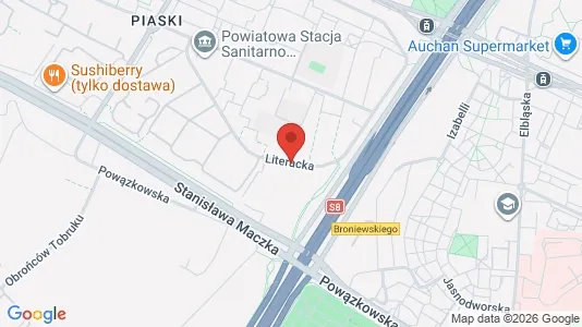 Rooms for rent i Warszawa Bielany - kort over placeringen
