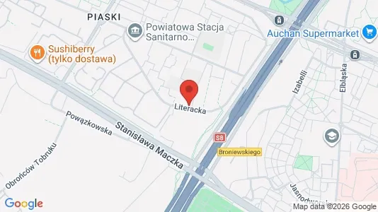 Rooms for rent i Warszawa Bielany - kort over placeringen