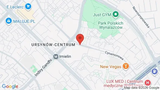 Apartments for rent i Warszawa Ursynów - kort over placeringen