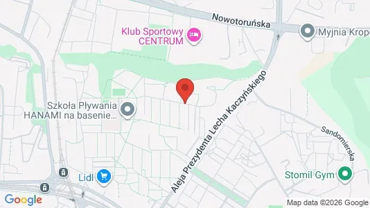Rooms for rent i Bydgoszcz - kort over placeringen