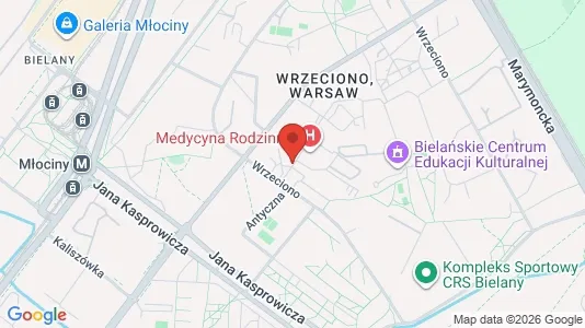 Rooms for rent i Warszawa Bielany - kort over placeringen