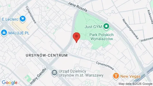 Rooms for rent i Warszawa Ursynów - kort over placeringen