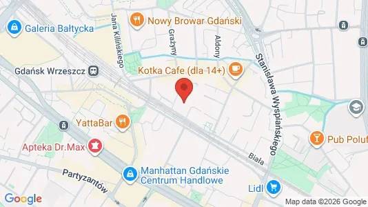 Rooms for rent i Gdańsk - kort over placeringen