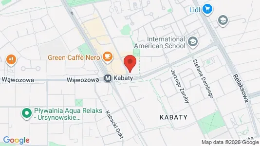 Apartments for rent i Warszawa Ursynów - kort over placeringen