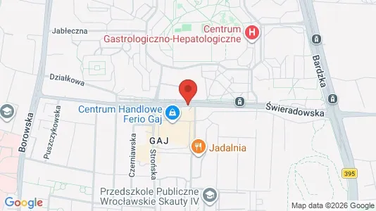 Rooms for rent i Wrocław - kort over placeringen