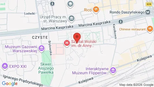 Rooms for rent i Warszawa Wola - kort over placeringen
