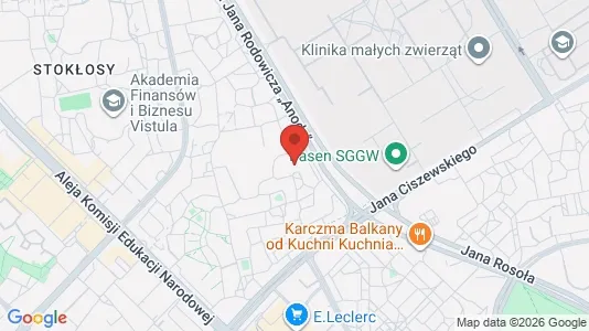 Rooms for rent i Warszawa Ursynów - kort over placeringen
