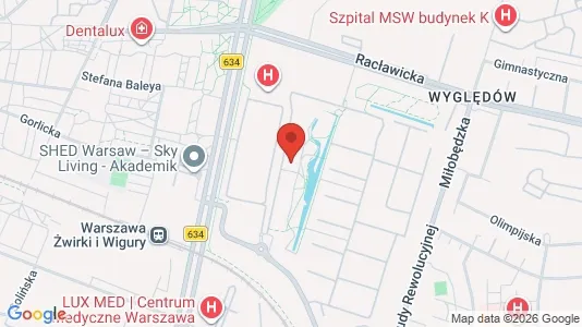 Apartments for rent i Warszawa Mokotów - kort over placeringen