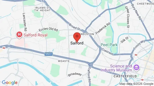 Apartments for rent i Salford - Lancashire - kort over placeringen