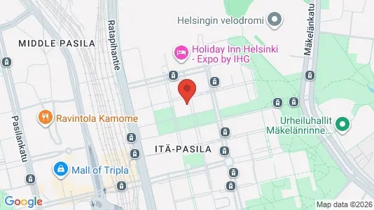 Rooms for rent i Helsinki Keskinen - kort over placeringen
