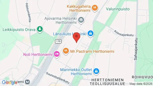Rooms for rent i Helsinki Itäinen - kort over placeringen