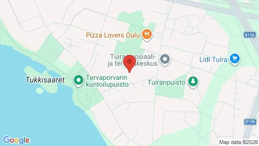 Apartments for rent i Oulu - kort over placeringen
