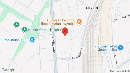 Apartments for rent i Oulu - kort over placeringen