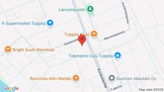 Apartments for rent i Oulu - kort over placeringen