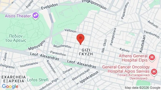 Apartments for rent i Athens Ampelokipoi - kort over placeringen