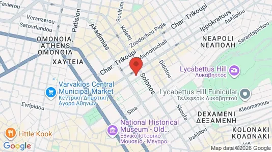 Apartments for rent i Athens Exarchia - kort over placeringen