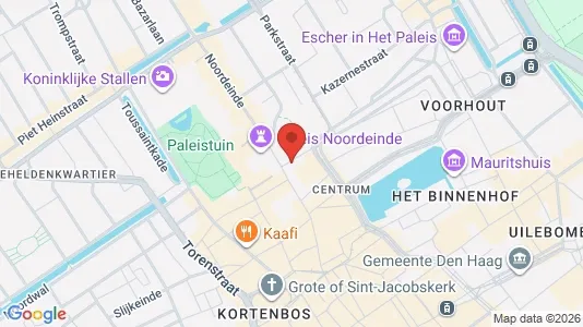 Apartments for rent i The Hague Centrum - kort over placeringen