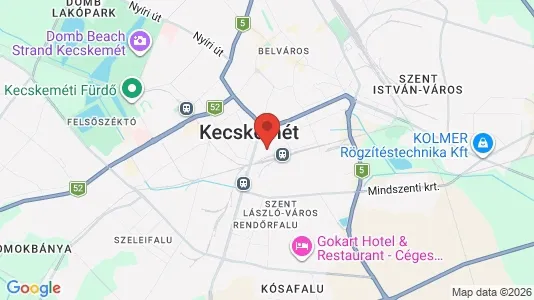Apartments for rent i Kecskeméti - kort over placeringen