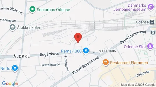 Apartments for rent i Odense C - kort over placeringen