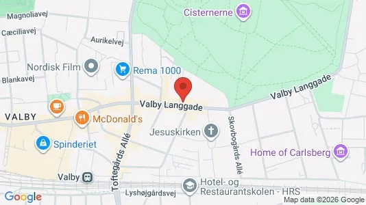 Apartments for rent i Valby - kort over placeringen