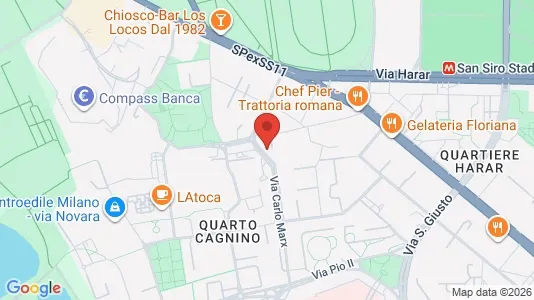 Rooms for rent i Milano Zona 7 - Baggio, De Angeli, San Siro - kort over placeringen