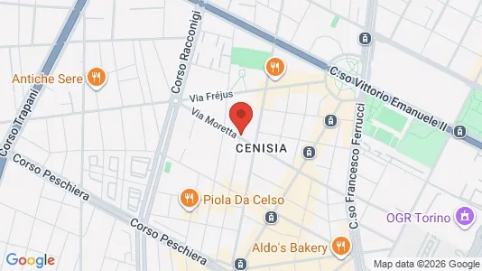 Apartments for rent i Turin - kort over placeringen