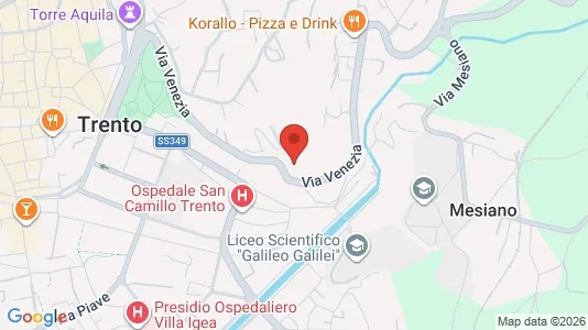 Rooms for rent i Trento - kort over placeringen