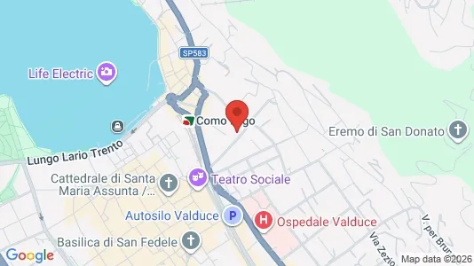 Apartments for rent i Como - kort over placeringen