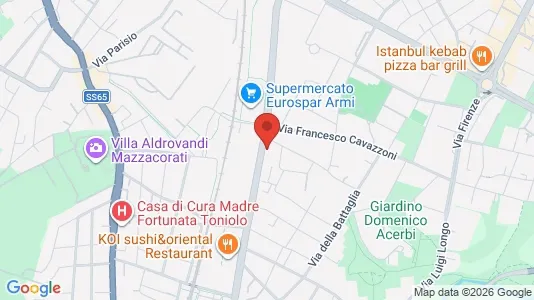 Rooms for rent i Bologna - kort over placeringen