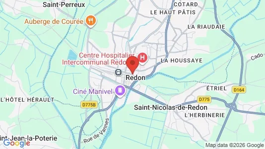 Houses for rent i Redon - kort over placeringen