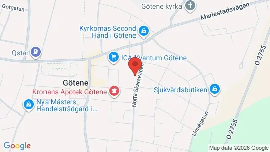 Apartments for rent i Götene - kort over placeringen