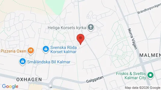 Apartments for rent i Kalmar - kort over placeringen