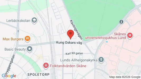 Apartments for rent i Lund - kort over placeringen