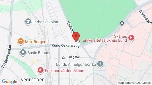 Apartments for rent i Lund - kort over placeringen