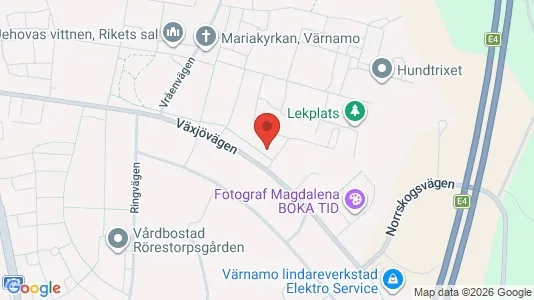 Apartments for rent i Värnamo - kort over placeringen