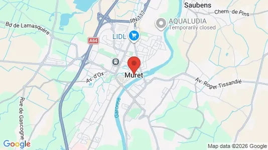 Apartments for rent i Muret - kort over placeringen
