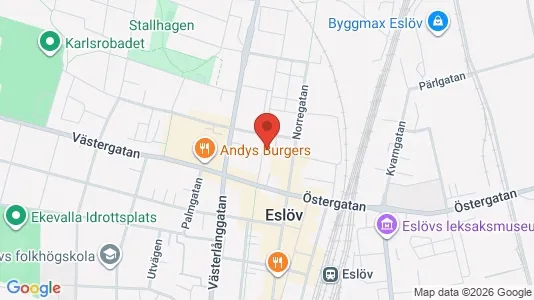 Apartments for rent i Eslöv - kort over placeringen