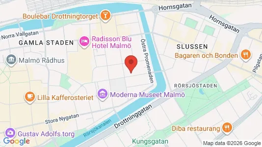Apartments for rent i Malmö City - kort over placeringen