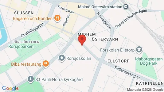 Apartments for rent i Malmö City - kort over placeringen