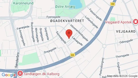 Apartments for rent i Aalborg Center - kort over placeringen