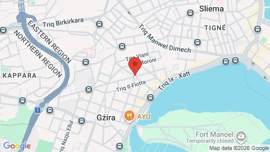 Apartments for rent i Il-Gżira - kort over placeringen