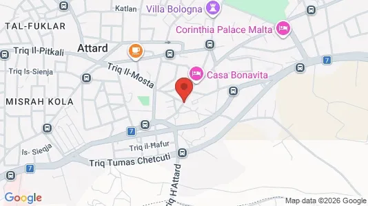 Apartments for rent i Ħ'Attard - kort over placeringen