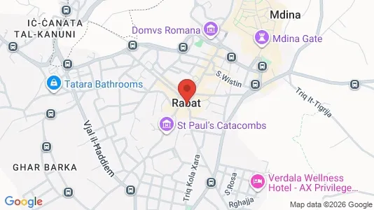 Apartments for rent i Il-Rabat - kort over placeringen
