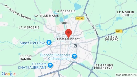 Apartments for rent i Châteaubriant-Ancenis - kort over placeringen